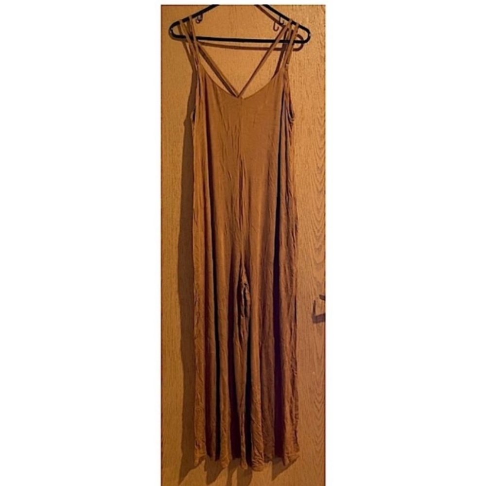 SALE🎈NWOT NEVER WORN MUSTARD ONE PIECE SUPER SOFT JUMPSUIT WITH POCKETS! - Picture 6 of 12